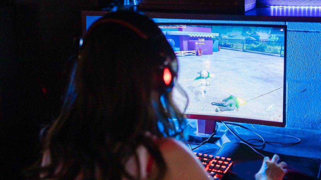 Myths about Gaming and Gamers woman-playing-a-computer-game